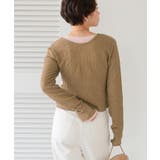 前後2wayポコポコジャガードトップス | titivate | 詳細画像15 