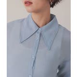 デザイン襟シアーシャツ | titivate | 詳細画像35 