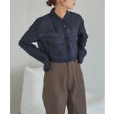 デザイン襟シアーシャツ | titivate | 詳細画像11 