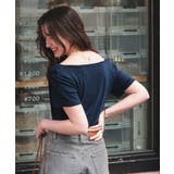 オフショルダーハーフスリーブTシャツ | titivate | 詳細画像22 