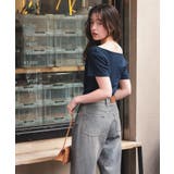 オフショルダーハーフスリーブTシャツ | titivate | 詳細画像4 