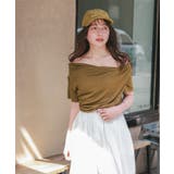 オフショルダーハーフスリーブTシャツ | titivate | 詳細画像5 