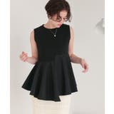 ペプラムフレアドッキングトップス | titivate | 詳細画像15