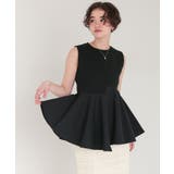 ペプラムフレアドッキングトップス | titivate | 詳細画像18