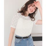 ハーフスリーブレーストップス | titivate | 詳細画像9 