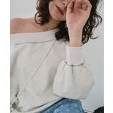 オフショルダースウェットプルオーバー | titivate | 詳細画像6 