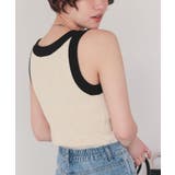 配色リブニットタンクトップ | titivate | 詳細画像11 