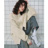 ダブルファスナーオーバーサイズニットプルオーバー | titivate | 詳細画像2