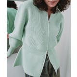 Wジップペプラムニットカーディガン | titivate | 詳細画像5 