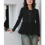 ドッキングペプラムニットトップス | titivate | 詳細画像27 