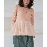 ドッキングペプラムニットトップス | titivate | 詳細画像3 