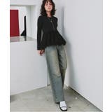 ドッキングペプラムニットトップス | titivate | 詳細画像11 