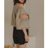 オフショルダーバルーントップス/ラッシュガード | titivate | 詳細画像3 