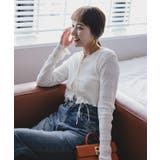 リボンデザインカーディガン/ノースリーブニットセット | titivate | 詳細画像19