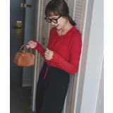 リボンデザインカーディガン/ノースリーブニットセット | titivate | 詳細画像4