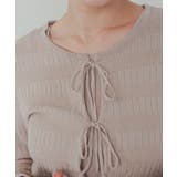 リボンデザインカーディガン/ノースリーブニットセット | titivate | 詳細画像9