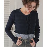 リボンデザインカーディガン/ノースリーブニットセット | titivate | 詳細画像11