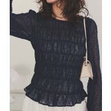 シアー楊柳ぽこぽこシャーリングトップス | titivate | 詳細画像2