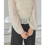 シアー楊柳ぽこぽこシャーリングトップス | titivate | 詳細画像7