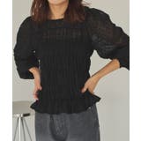 シアー楊柳ぽこぽこシャーリングトップス | titivate | 詳細画像8