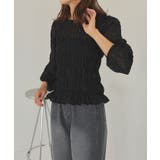 シアー楊柳ぽこぽこシャーリングトップス | titivate | 詳細画像10