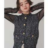 ゴールド釦ツイードニットベスト | titivate | 詳細画像26 