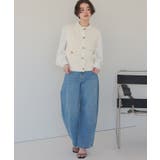 ゴールド釦ツイードニットベスト | titivate | 詳細画像4 