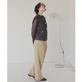 ゴールド釦ツイードニットベスト | titivate | 詳細画像7 