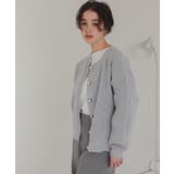 シルバー釦クルーネックニットカーディガン | titivate | 詳細画像28 