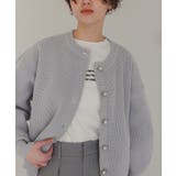 シルバー釦クルーネックニットカーディガン | titivate | 詳細画像7 