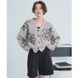 フラワーラインニットカーディガン | titivate | 詳細画像21 