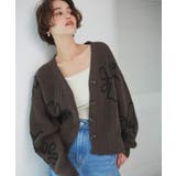 フラワーラインニットカーディガン | titivate | 詳細画像25 