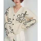 フラワーラインニットカーディガン | titivate | 詳細画像2 