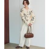 フラワーラインニットカーディガン | titivate | 詳細画像3 