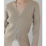 スリムアップジップニットカーディガン | titivate | 詳細画像21