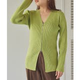 スリムアップジップニットカーディガン | titivate | 詳細画像28