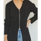 スリムアップジップニットカーディガン | titivate | 詳細画像18