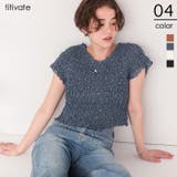 ポコポコシャーリングシアートップス | titivate | 詳細画像1 