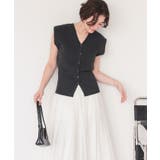 ノースリーブVネックリブニットベスト | titivate | 詳細画像4 