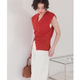 ノースリーブVネックリブニットベスト | titivate | 詳細画像7 