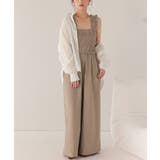 楽ちんきれいショルダーフリルシャーリングオールインワン | titivate | 詳細画像25 