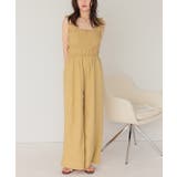 楽ちんきれいショルダーフリルシャーリングオールインワン | titivate | 詳細画像28 