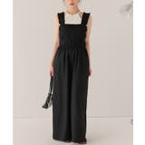 楽ちんきれいショルダーフリルシャーリングオールインワン | titivate | 詳細画像31 