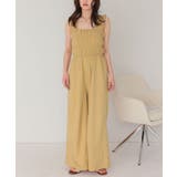 楽ちんきれいショルダーフリルシャーリングオールインワン | titivate | 詳細画像11 