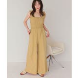 楽ちんきれいショルダーフリルシャーリングオールインワン | titivate | 詳細画像12 