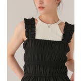 楽ちんきれいショルダーフリルシャーリングオールインワン | titivate | 詳細画像18 