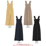 楽ちんきれいショルダーフリルシャーリングオールインワン | titivate | 詳細画像19 