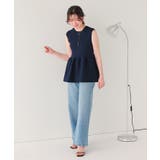 前後2wayノースリーブペプラムニットトップス | titivate | 詳細画像30 