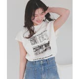 フレンチスリーブピグメントフォトプリントTシャツ | titivate | 詳細画像4