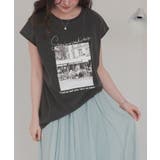 フレンチスリーブピグメントフォトプリントTシャツ | titivate | 詳細画像2